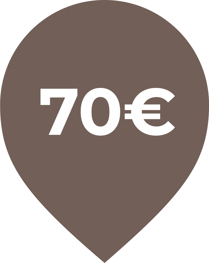 Preisbadge 70 Euro